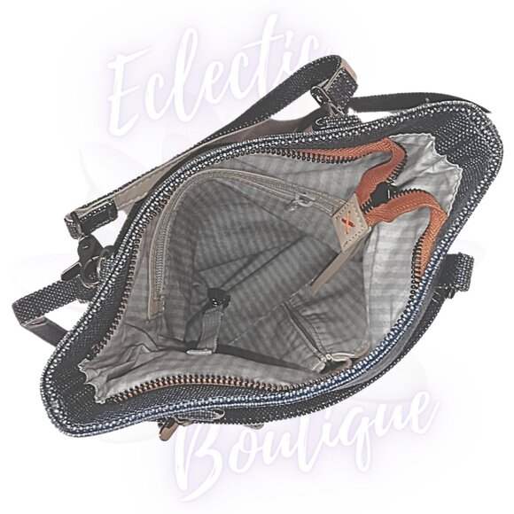 Sherpani Double Handle Fold Over Rebel Cotton Canvass Handbag Tote Purse - Picture 3 of 15